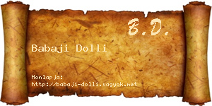 Babaji Dolli névjegykártya